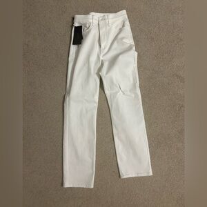 rag & bone fern  High Rise slim White Jeans